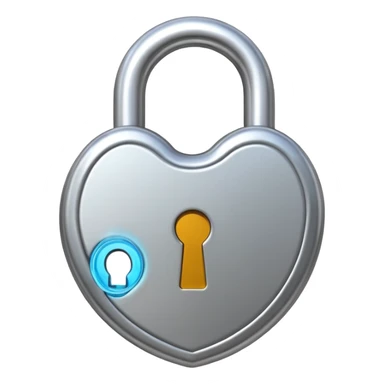 Open padlock sticker