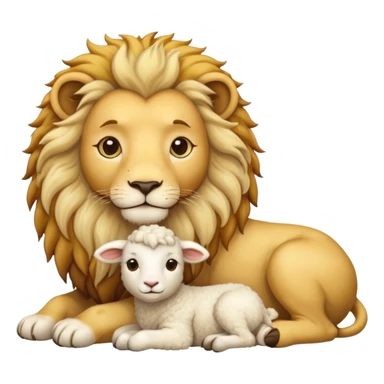 Lion and Lamb sticker