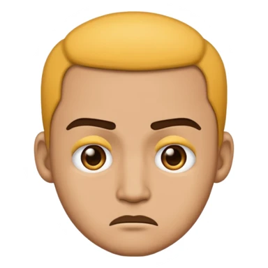 lightskin man emoji with a frown sticker