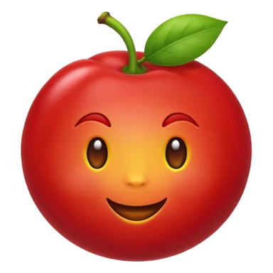Eu quero um emoji de acerola, SEM CARINHA, NÃO COLOCA ROSTO NO EMOJI sticker