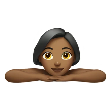 Girl relaxing in spa sticker