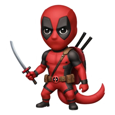 dogpool from Deadpool & Wolverine movie sticker