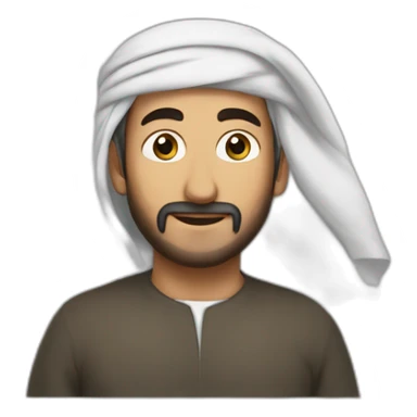 Musulman qui fait la prière sticker