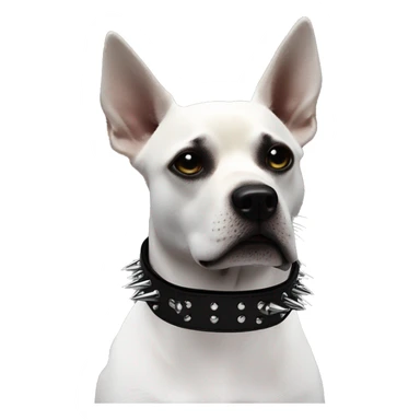 Black spiked dog collar Gothic Punk Style PU Leather Collar Choker sticker