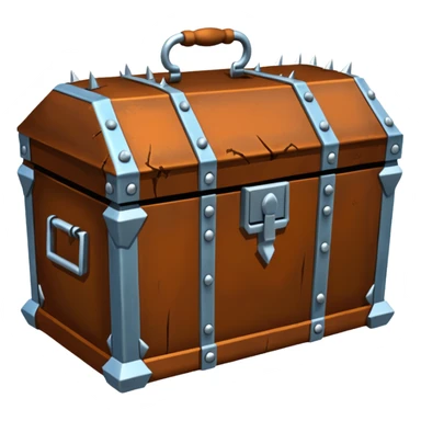 torture device iron maiden casket with spikes inside sticker