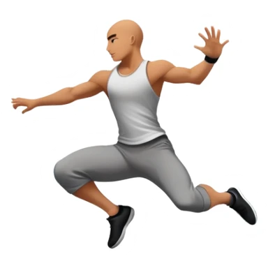 A person performing a parkour move, leaping between buildings or scaling a wall with agility and precision. The scene captures dynamic motion, showcasing strength, flexibility, and the thrill of urban acrobatics against an urban cityscape backdrop. sticker