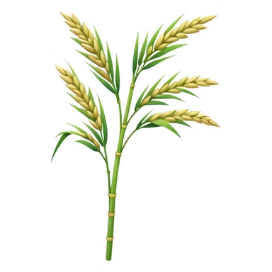 a single rice stalk sticker