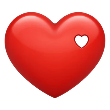 Create a heart (love) reaction emoji for a new social media app sticker