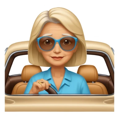 Stikers of mom which is a bit old and is relax and I will put her in a car sticker