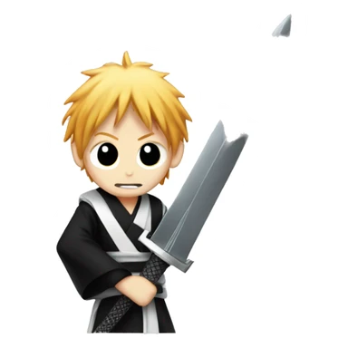 ichigo from bleach holding his sword sticker