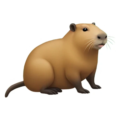 Capybara in bora bora sticker
