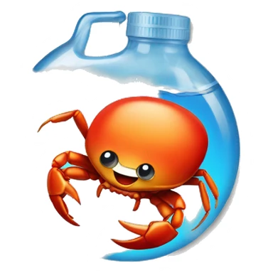 Crab with caprisun sticker