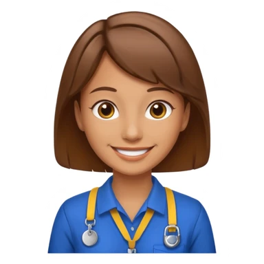 Employee with Lanyards sticker