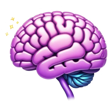 magic brain with sparkles sticker