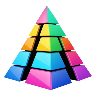 Scène Alive des daft punk en forme de pyramide illuminée et colorée. sticker