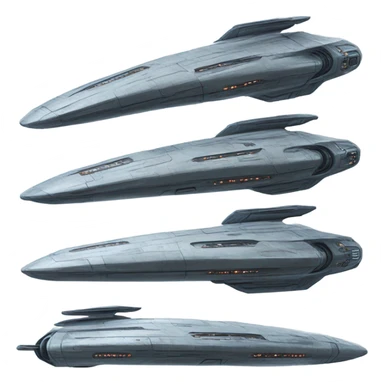 spaceship based on the star trek series with two warp nacelles sticker