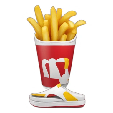 McDonald's coneand flip flops sticker