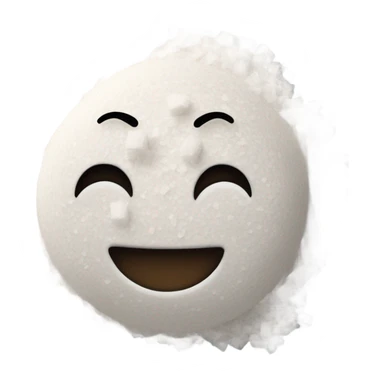Happy emoji with a pile of salt sticker