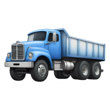 Blue and white faded doolie truck  sticker