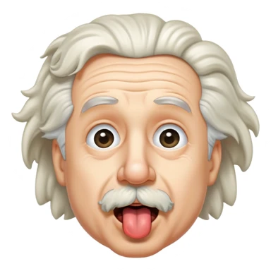 Einstein jeune qui tire la langue sticker