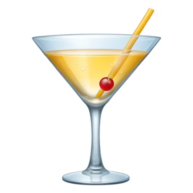 empty cocktail glass sticker