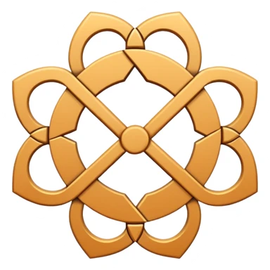 plain chakana symbol with no texture sticker
