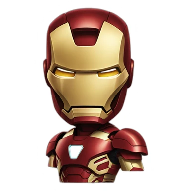 Iron man with anger reaction  sticker