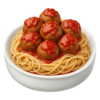 Pasta with meatballs sticker