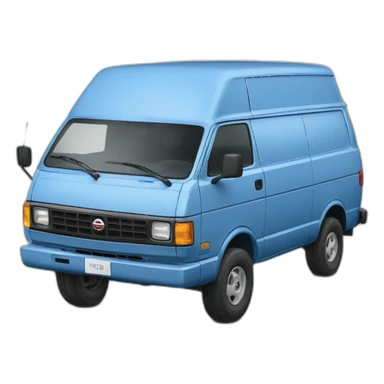 NISSAN BLUE 1986 VAN PRAIRIEE sticker