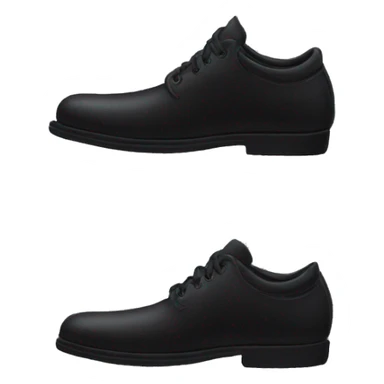 black shoes tip toes sticker
