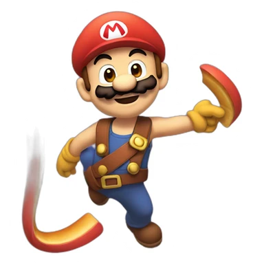 Boomerang Mario sticker