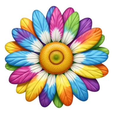 Tie dye daisy sticker