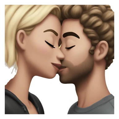 Me kissing my gf  sticker