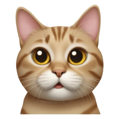 Cat blowing heart kiss  sticker