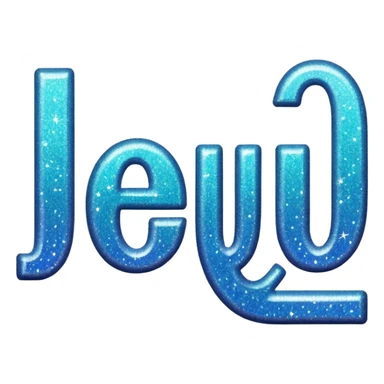 The word beautiful with glitter sticker