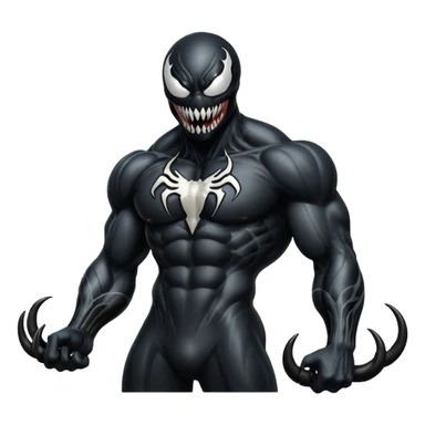 Venom full black sticker