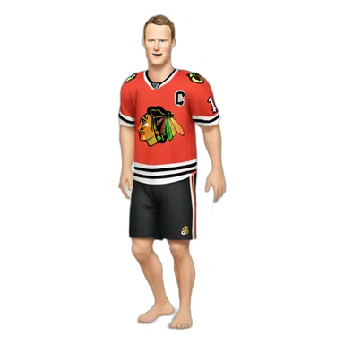 Jonathan Toews as a beach bum  sticker