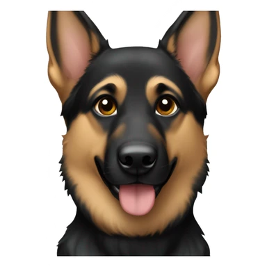 Black and tan German Shepard mix sticker