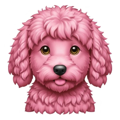 Pink goldendoodle  sticker
