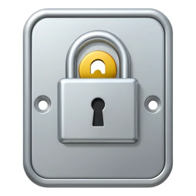 Keycard lock on aDoor sticker