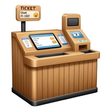 Ticket Check counter  sticker