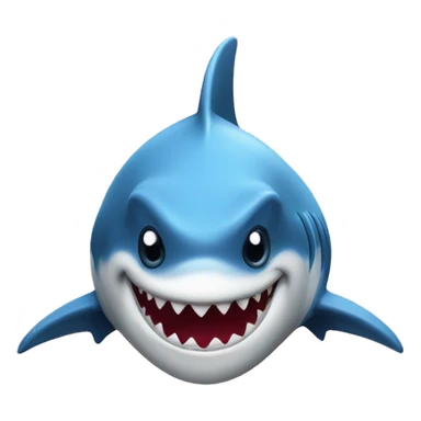 Un requin avec des cœurs sur les yeux sticker