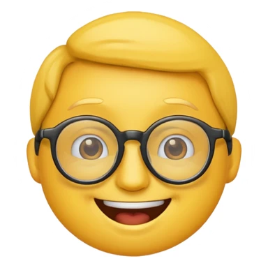 happy nerd emoji sticker