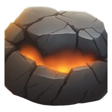 The rock smoldering  sticker