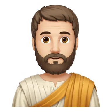 ancient greek writer with beard sticker