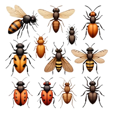 bunch of insects sticker