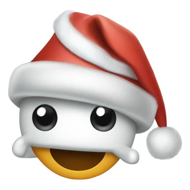 igloo xmas santa hat sticker