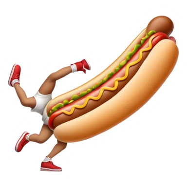 Hotdog break dancing sticker