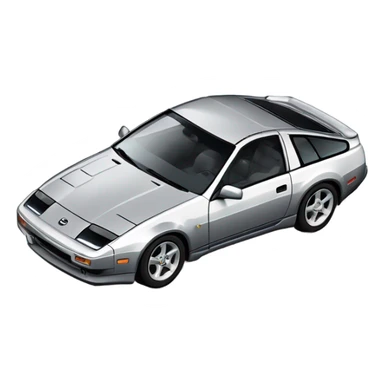 Nissan 300zx with T-tops from 1985 grey sticker