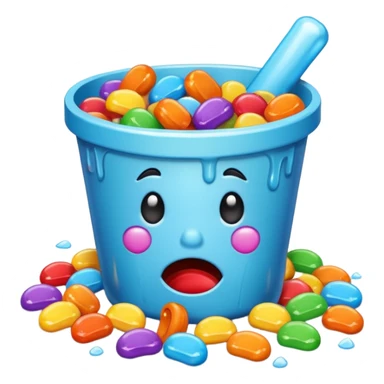 Crying candy because they’ve fallen out of the Halloween bucket  sticker